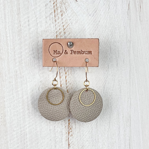 Brass Earrings – Ma & Pembum
