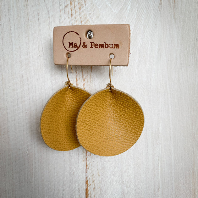 Brass Earrings – Ma & Pembum